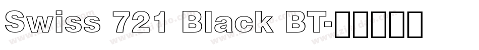 Swiss 721 Black BT字体转换